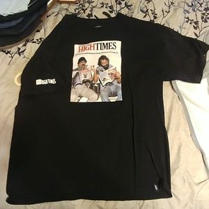 Huf Cheech and Chong black t shirt.